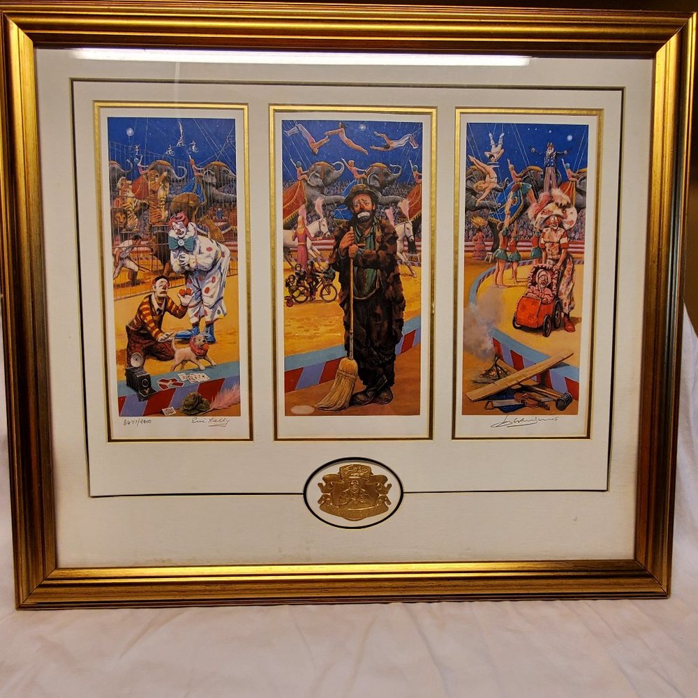 Emmett Kelly Autographed Lithograph